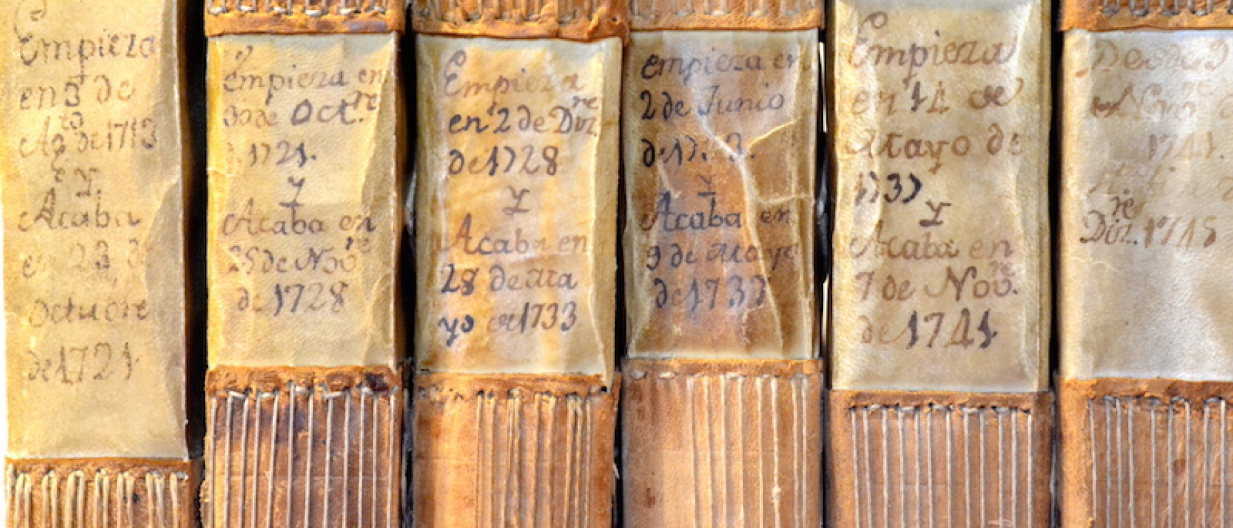 Primeros libros de actas de la Academia, fundada en 1713.