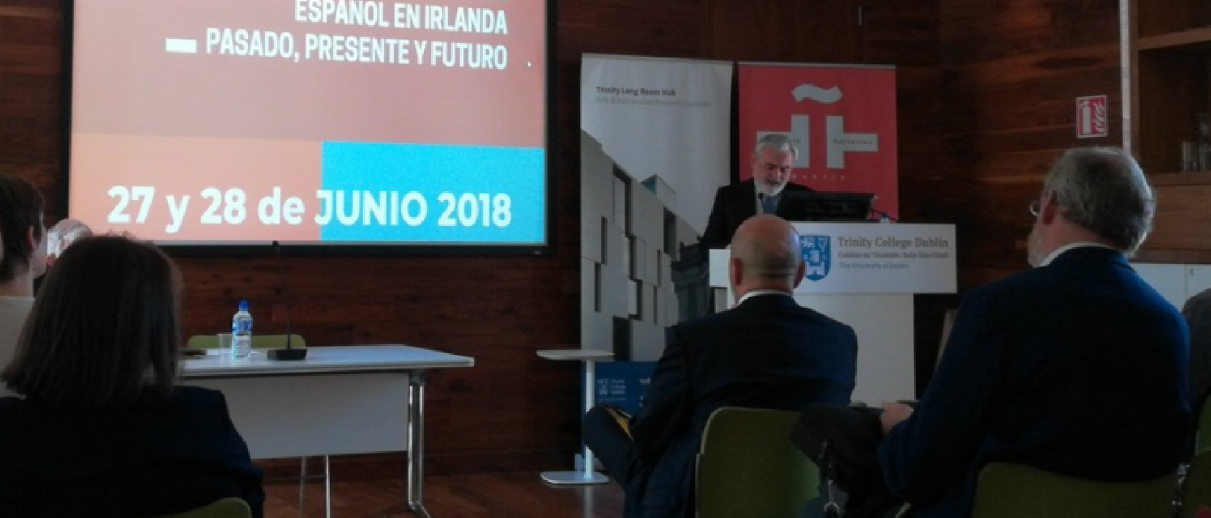 Darío Villanueva inaugura en Dublín un simposio sobre el Español en Irlanda