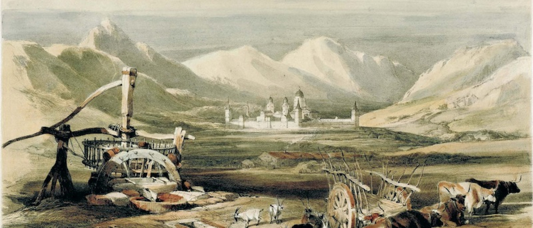 «El Escorial» (1837). Thomas Sidney Cooper.