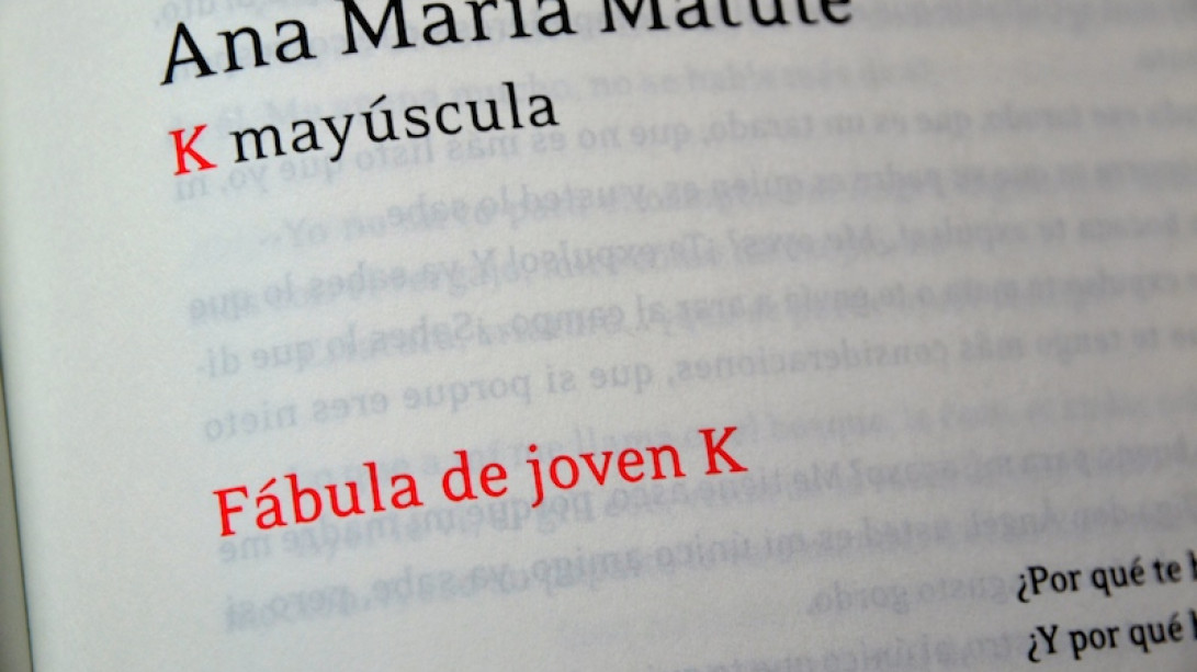 Texto de Ana María Matute dedicado a su silla académica.
