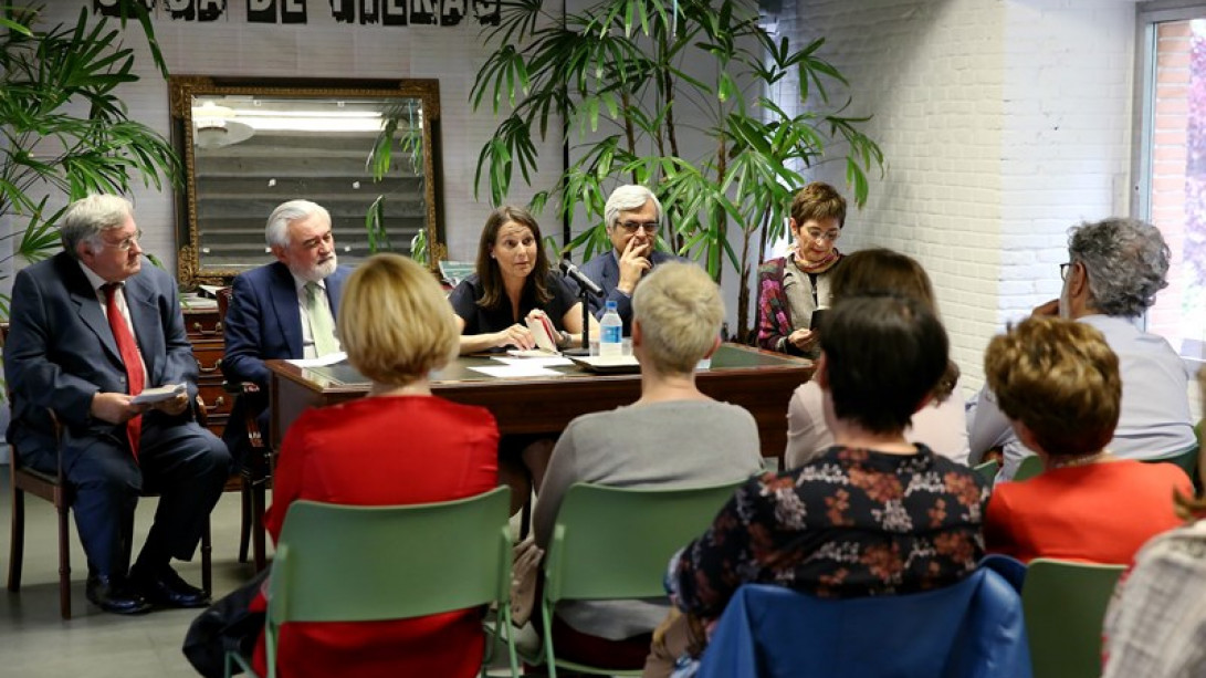 La presentación se celebró en la Biblioteca Eugenio Trías de Madrid. 