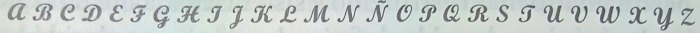 letra caligráfica cursiva
