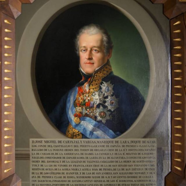 Retrato de José Miguel de Carvajal conservado en la RAE