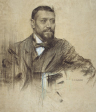 Retrato de José Fracos Rodríguez por Ramón Casas (1904-1905). © Museu Nacional d'Art de Catalunya