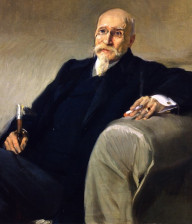 José Echegaray reratado por Joaquín Sorolla (1905). Colección Banco de España.