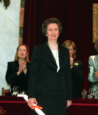 Acto de ingreso de Margarita Salas, el 4 de junio de 2003. © «El País».