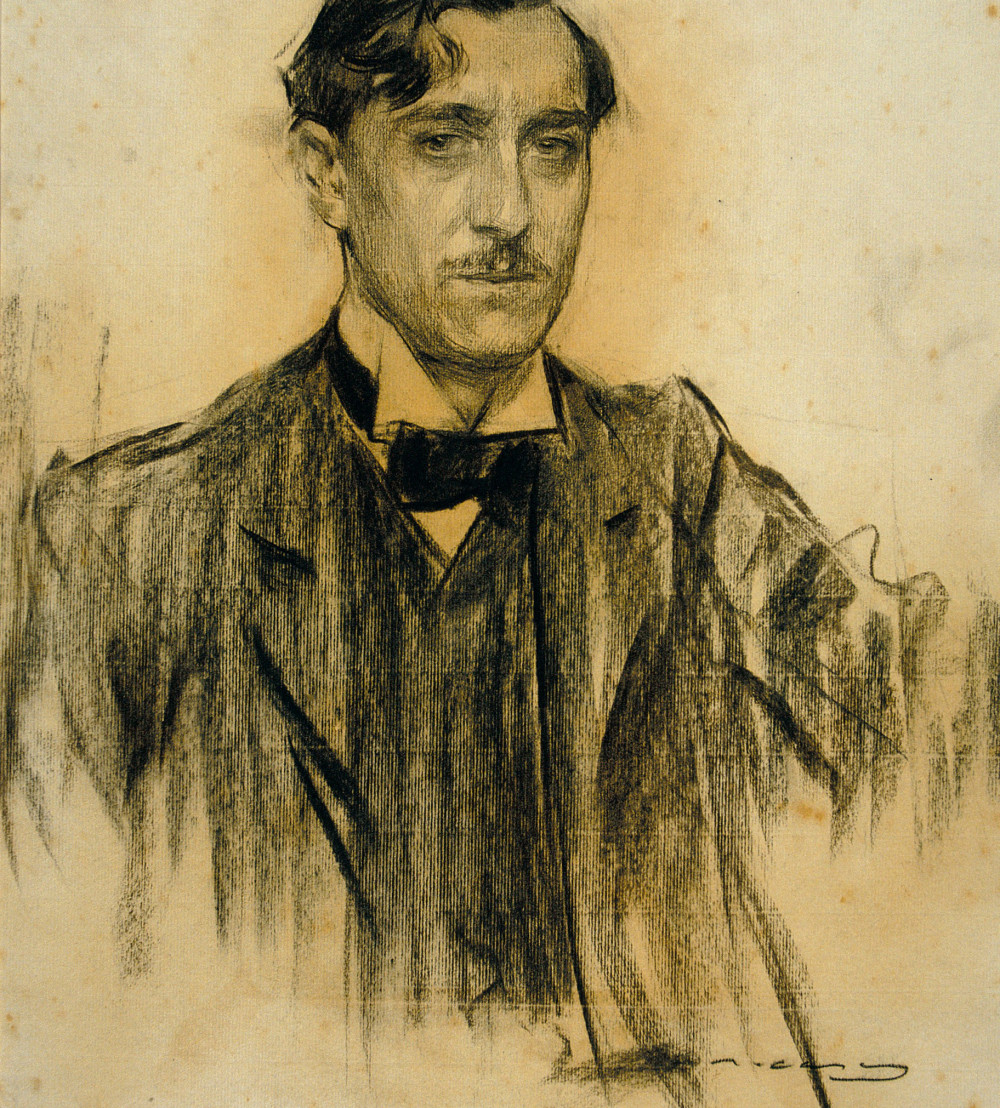Retrato de Ramiro de Maeztu por Ramón Casas (1904-1905). ©  Museu Nacional d'Art de Catalunya