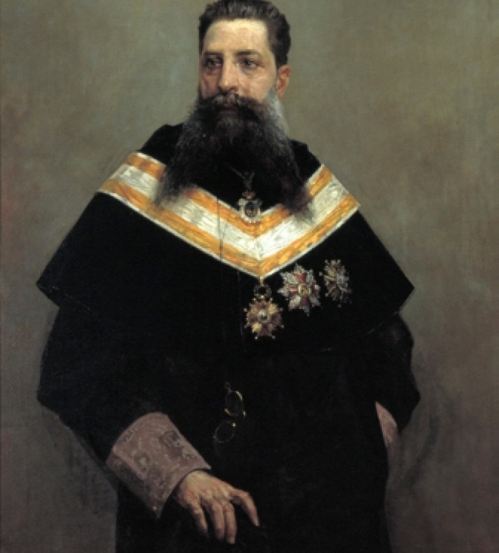 Retrato de Antonio Herández y Fajarnés por José Garnelo, 1900. © Universidad de Zaragoza