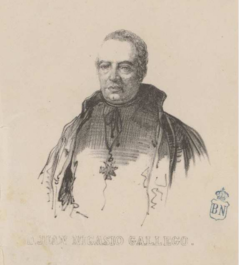 Litografía de Juan Nicasio Gallego (1777-1853). © Biblioteca Nacional de España