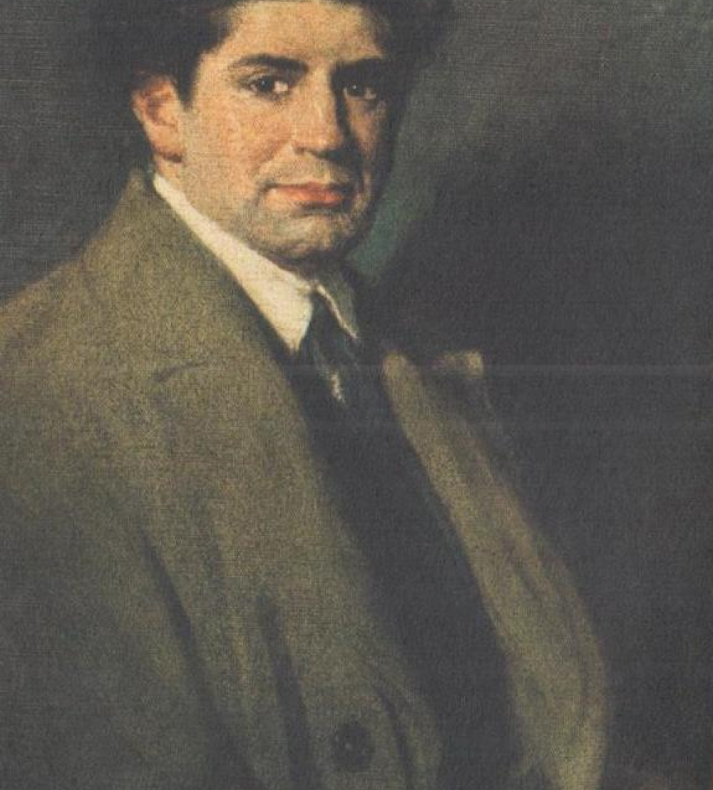 Federico García Sanchiz, óldeo de Manuel Benedito. Real Academia Española. 