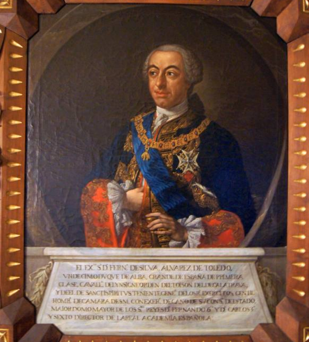 Retrato de Fernando de Silva Álvarez de Toledo conservado en la RAE
