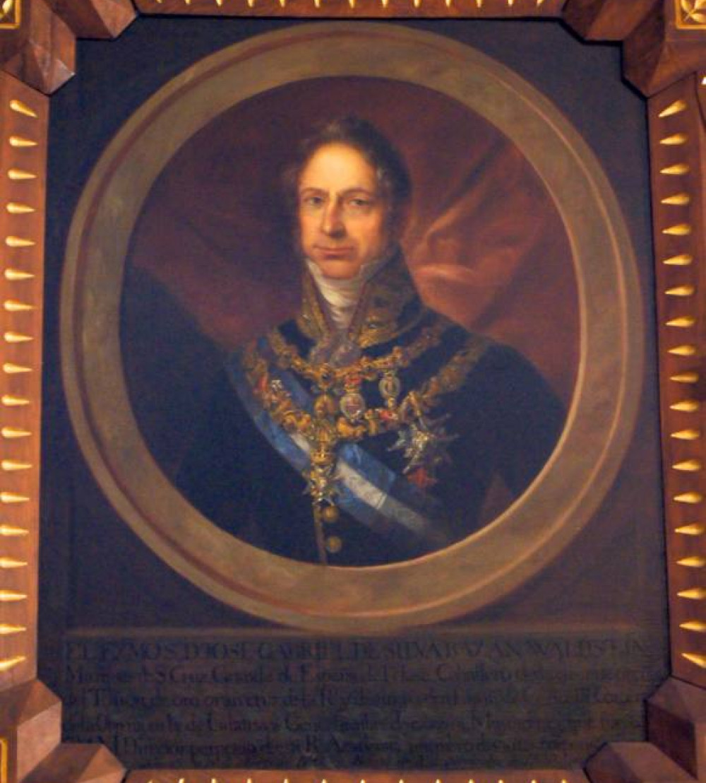 Retrato de José Gabriel de Silva Bazán conservado en la RAE