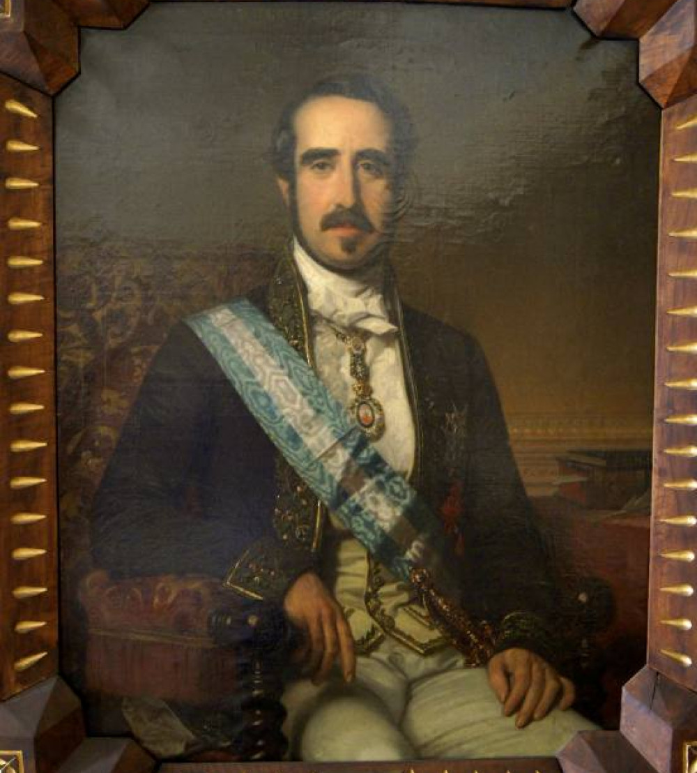 Retrato de Mariano Roca de Togores, marqués de Molins, conservado en la RAE