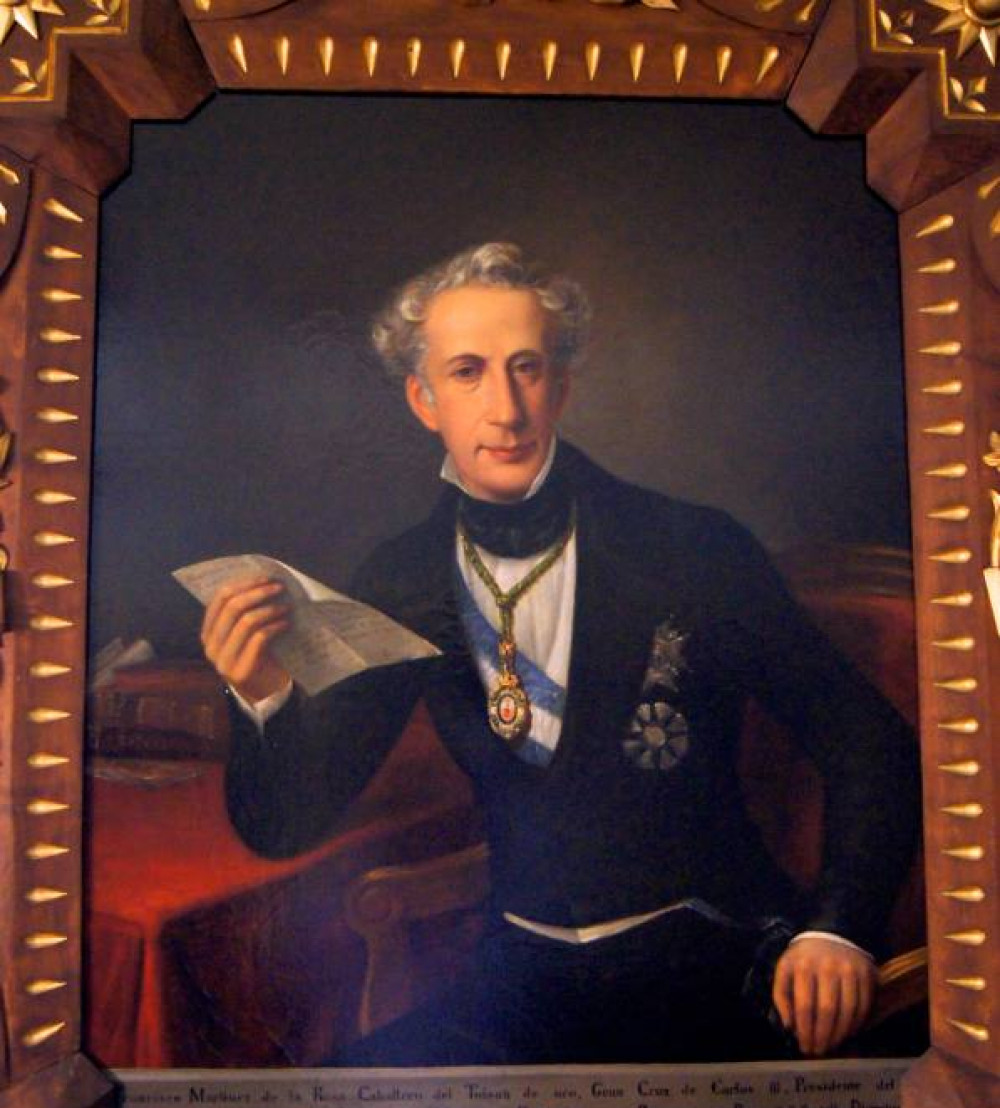 Retrato de Francisco Martínez de la Rosa conservado en la RAE