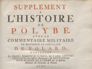 Supplement a l'Histoire de Polybe /| Reprod. digital.