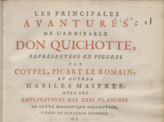 Les principales avantures de l'admirable Don Quichotte /| Reprod. digital.
