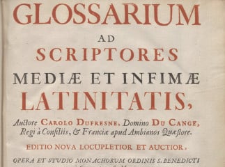 Glossarium ad scriptores mediae et infimae latinitatis /| Reprod. digital.