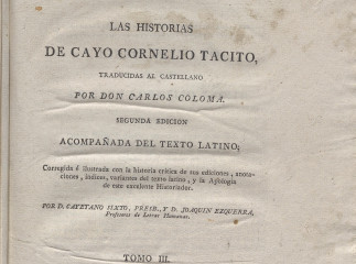 Las historias de Cayo Cornelio Tacito /| Reprod. digital.