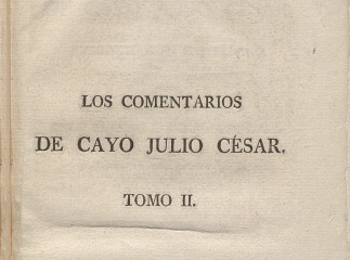Los comentarios de Cayo Julio César /| Reprod. digital.