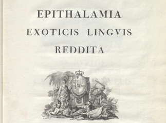 Epithalamia exoticis linguis reddita.| Reprod. digital.