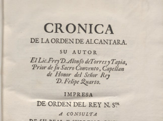 Cronica de la Orden de Alcantara /| Reprod. digital.