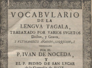 Vocabulario de la lengua tagala /| Reprod. digital.