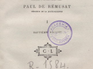 Mémoires de madame de Rémusat, 1802-1808 /| Reprod. digital.