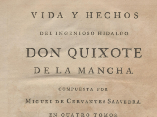 Don Quijote de la Mancha| Vida y hechos del ingenioso hidalgo Don Quixote de la Mancha /| Vida de Mi