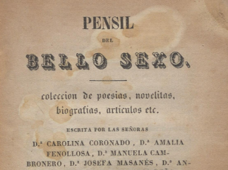Pensil del bello sexo| : colección de poesías, novelitas, biografías, artículos, etc. /| Reprod. digital.