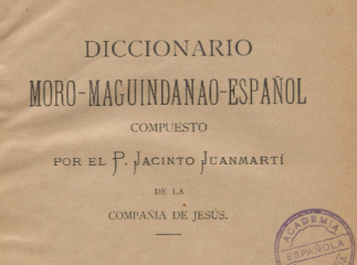 Diccionario moro-maguindanao-español /| Reprod. digital.