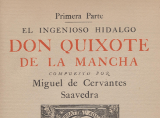 Don Quijote de la Mancha| El Ingenioso Hidalgo Don Quixote de la Mancha /| Reprod. digital.