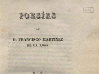 Poesías de Francisco Martínez de la Rosa.| Reprod. digital.