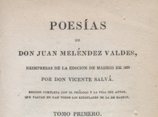 Poesías de Don Juan Meléndez Valdés  