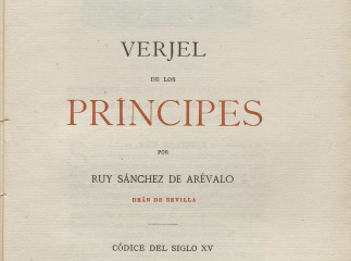 Verjel de los príncipes| : códice del siglo XV /| Reprod. digital.
