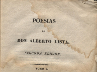 Poesías de don Alberto Lista.| Reprod. digital.