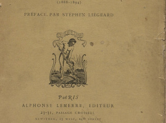 Vers à Jane| : Petits Poèmes  Esterelle  Au Coin du Feu : (1888-1894) /| Reprod. digital.