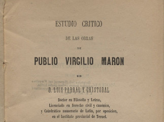 Estudio crítico de las obras de Publio Virgilio Maron /| Reprod. digital.