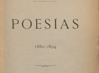 Poesías| : 1880-1894 /| Reprod. digital.
