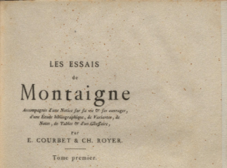 Les essais de Montaigne /| Reprod. digital.