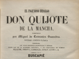 El ingenioso hidalgo don Quijote de la Mancha /| Reprod. digital.