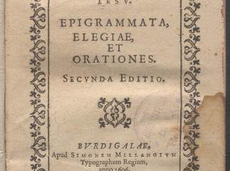 Francisci Remondi diuionensis e Societate Iesu Epigrammata, elegiae, et orationes.| Reprod. digital.