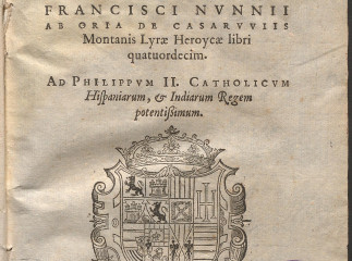 Doctoris Francisci Nunnii ab Oria ... Lyrae heroycae libri quatuordecim...| Reprod. digital.