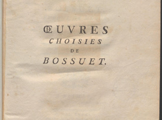 Oeuvres choisies de Bossuet, évéque de Meaux ... /| Reprod. digital.