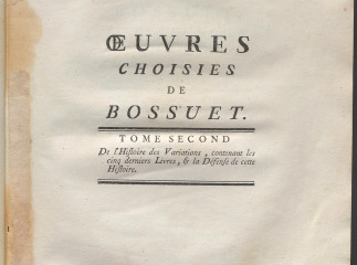 Oeuvres choisies de Bossuet, évêque de Meaux ... /| Reprod. digital.