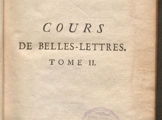 Cours de belles-lettres o Principes de la litterature :| tome II.| Principes de la litterature.| Reprod. digital.