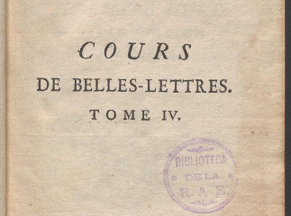 Cours de belles-lettres o Principes de la litterature :| tome IV.| Principes de la litterature.| Reprod. digital.