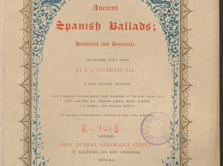 Ancient Spanish ballads historical and romantic /| Reprod. digital.