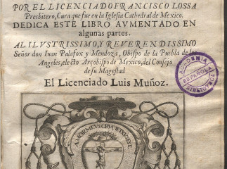 Vida que el siervo de Dios Gregorio Lopez hizo en algunos lugares de la Nueva España| : principalmente en el pueblo de Santa Fè /| Reprod. digital.