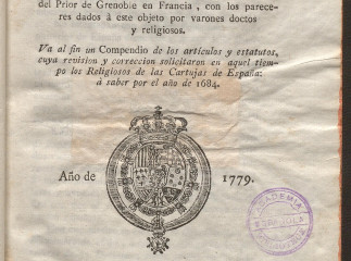 Consulta hecha en 2 de noviembre de 1682 sobre los perjuicios de las cartujas de España en razon del