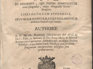 Pictor christianus eruditus sive De erroribus, qui passim admittuntur circa pingendas, atque effinge